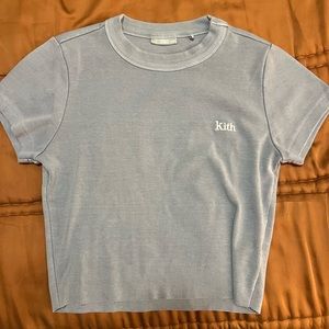 Kith Light Blue Crop Tee